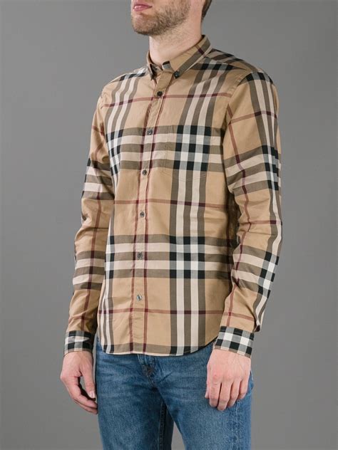 burberry beige military shirt|burberry clothing for men.